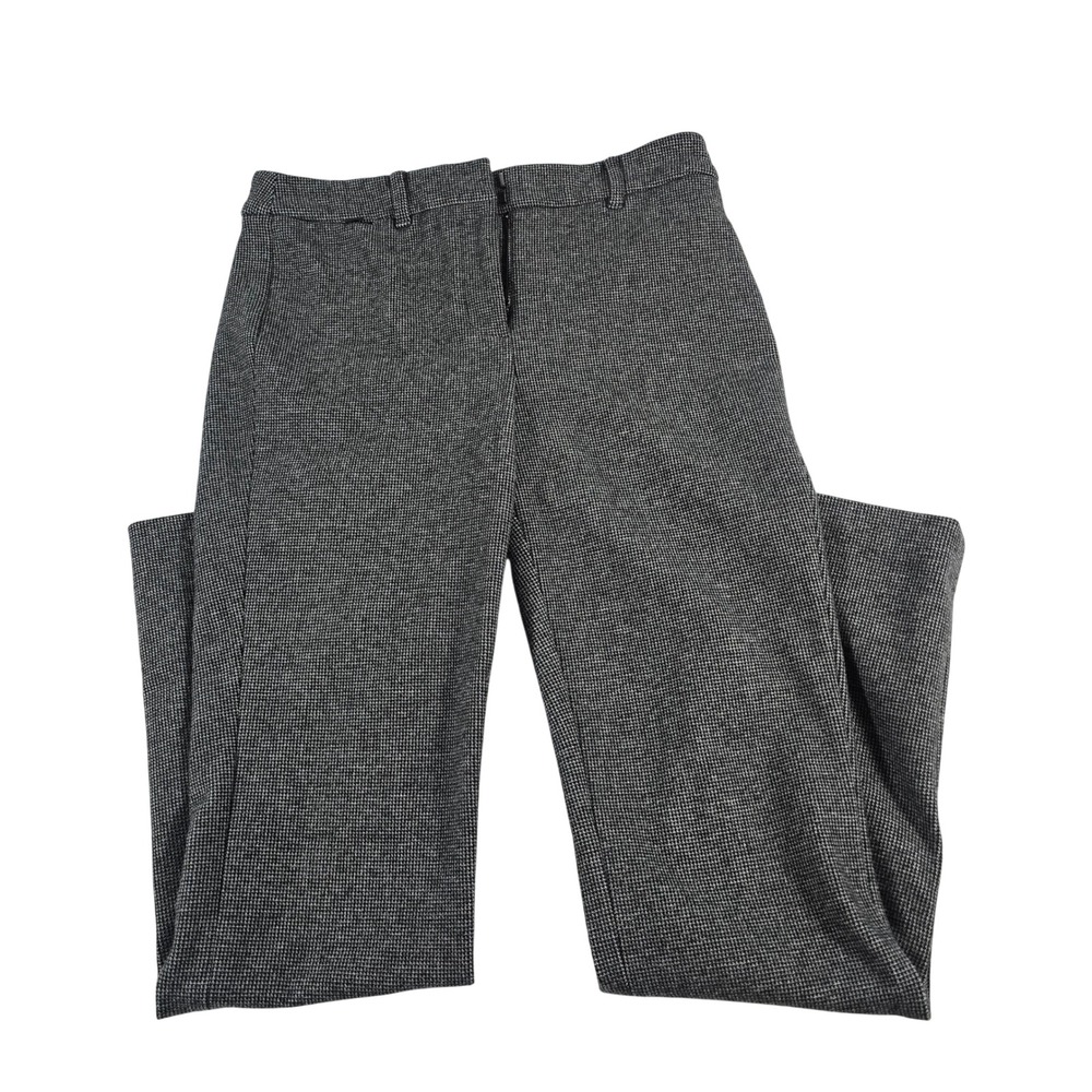 White House Black Market The Slim Trouser Houndstooth Gray Black Size 2 Pants